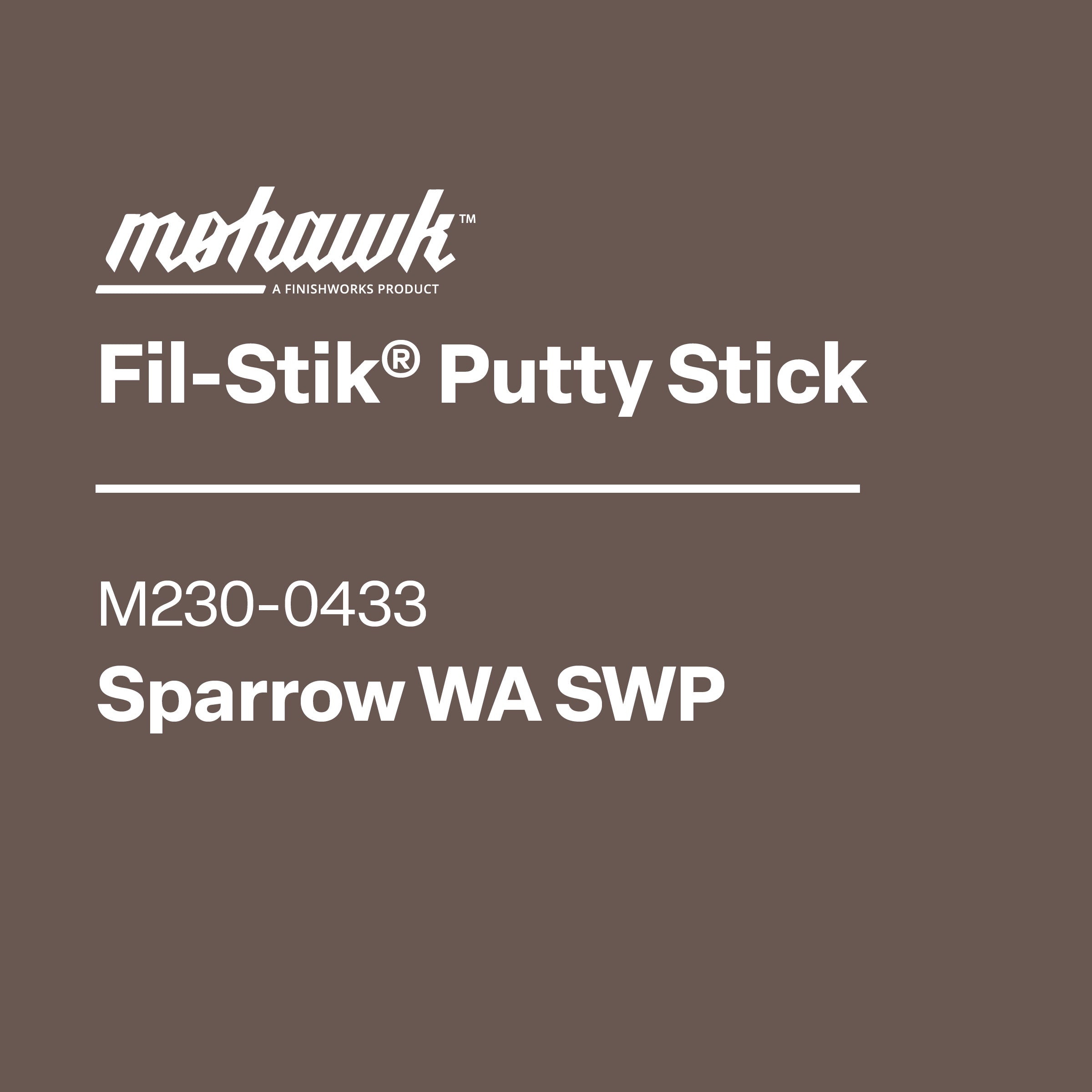 Mohawk Sparrow WA SWP Fil-Stik wax putty stick for wood repair