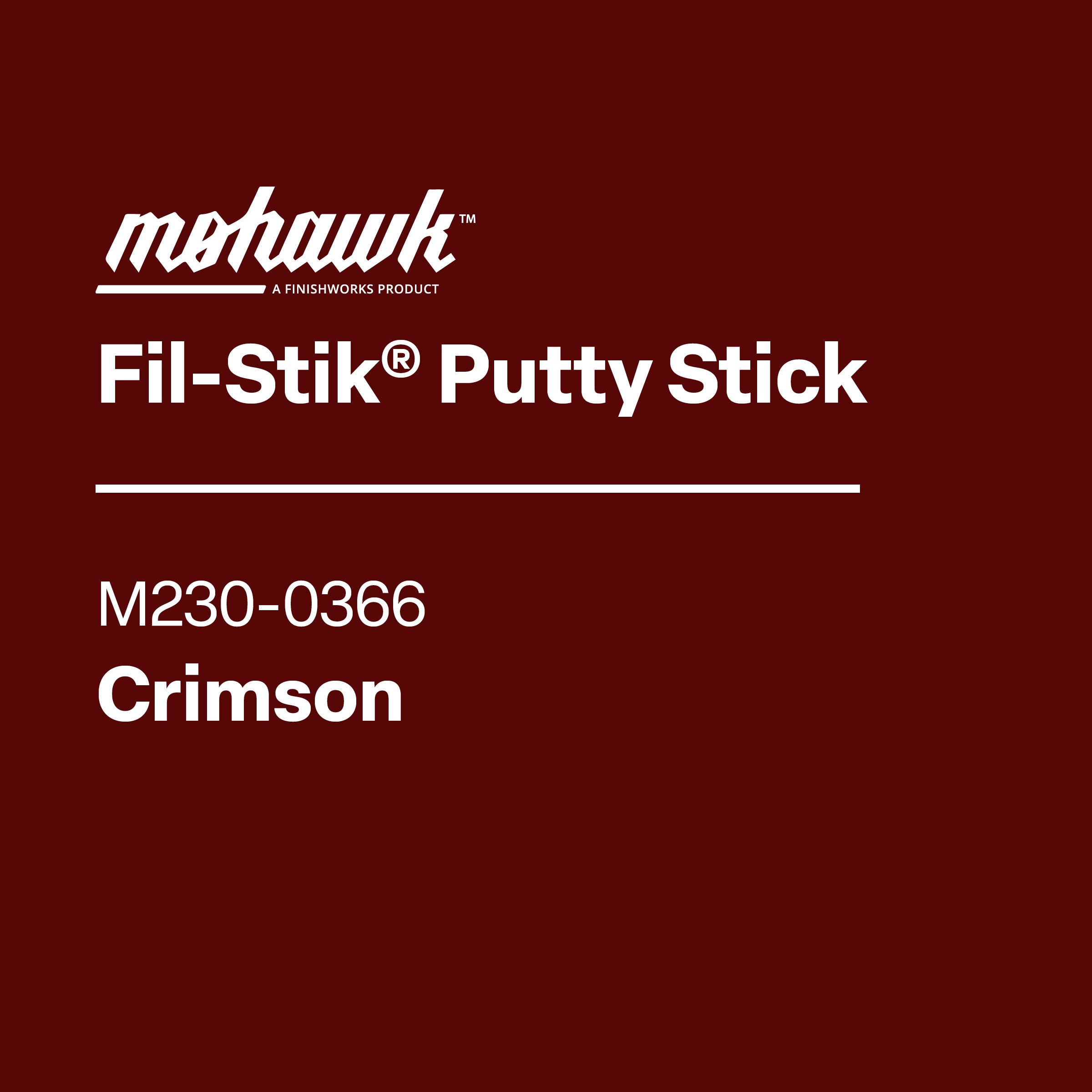 Mohawk M230-0366 Crimson furniture scratch and nick touch-up stick