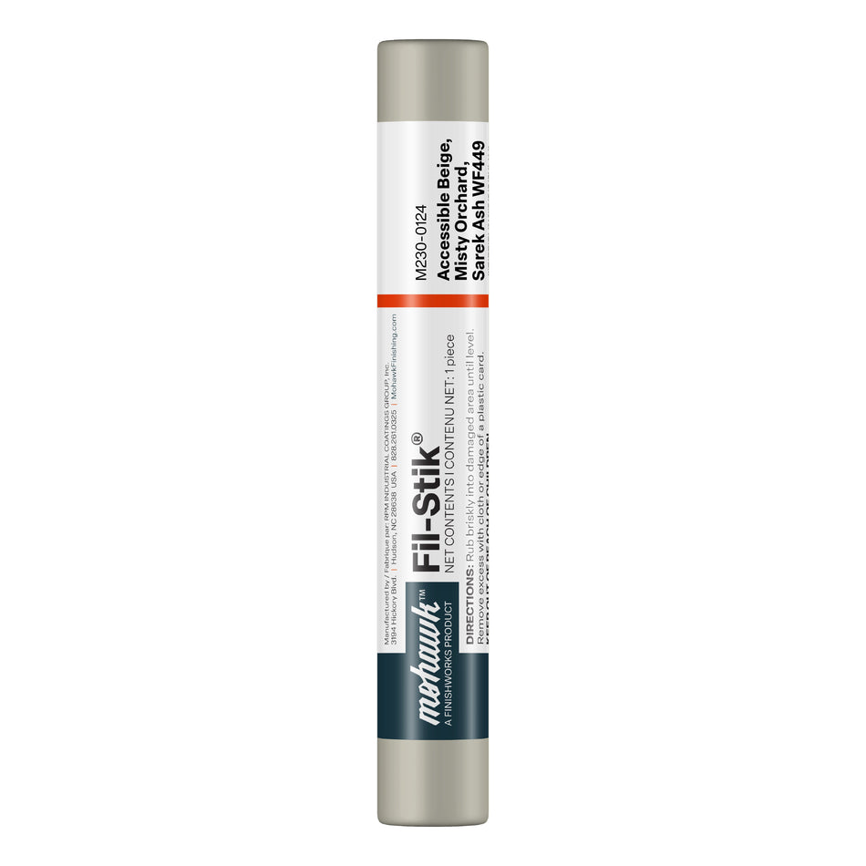 Mohawk Accessible Beige Misty Orchard Sarek Ash Fil-Stik wax putty stick for wood repair
