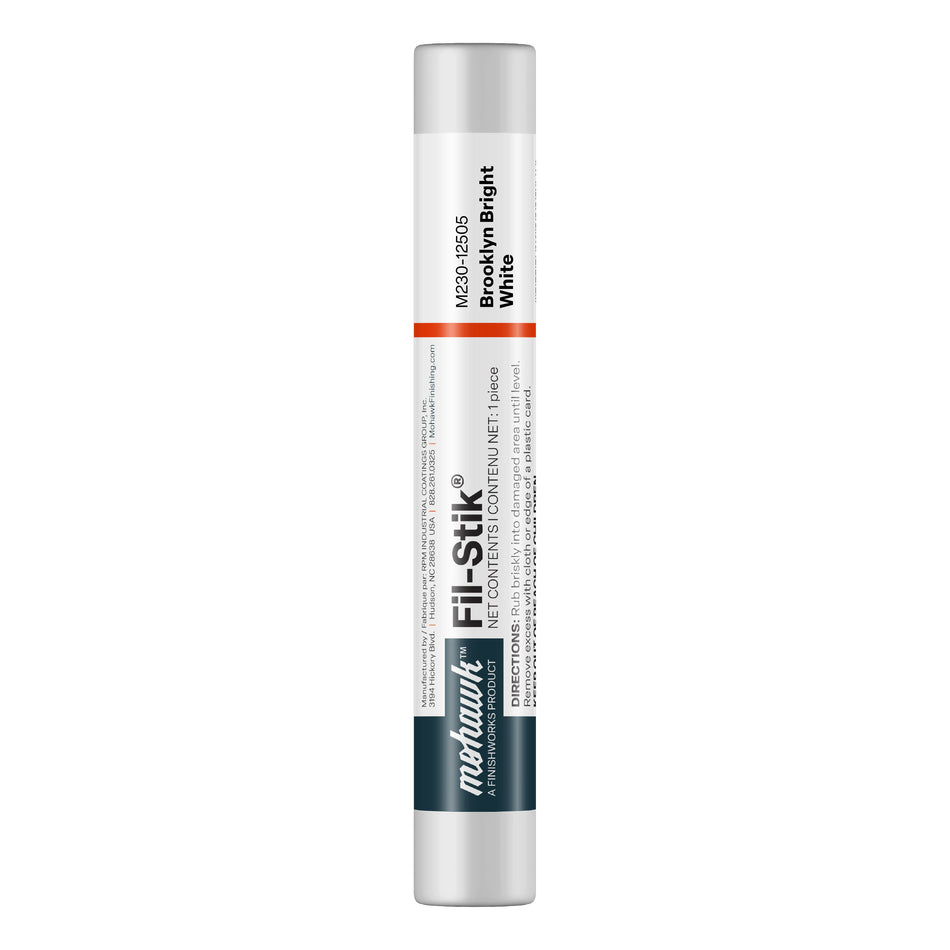 Mohawk Brooklyn Bright White Fil-Stik wax putty stick for wood repair
