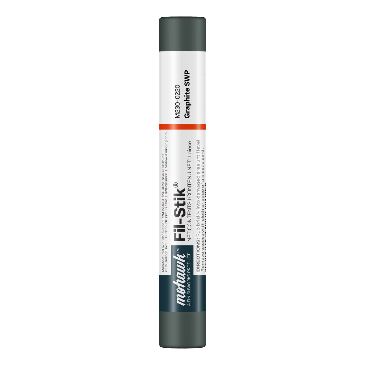 Mohawk Graphite SWP Fil-Stik wax putty stick for wood repair