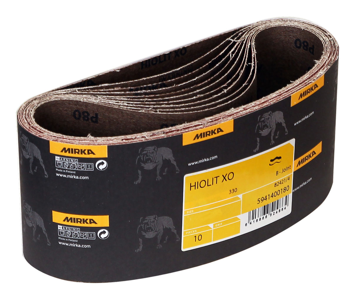 Mirka HIOLIT XO 4 in x24 in P120 T-Joint, 10 Belts/Box