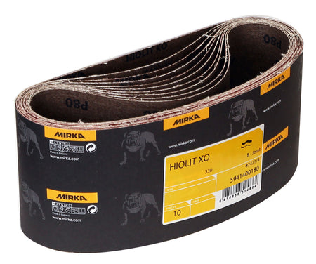 Mirka HIOLIT XO 4 in x24 in P120 T-Joint, 10 Belts/Box