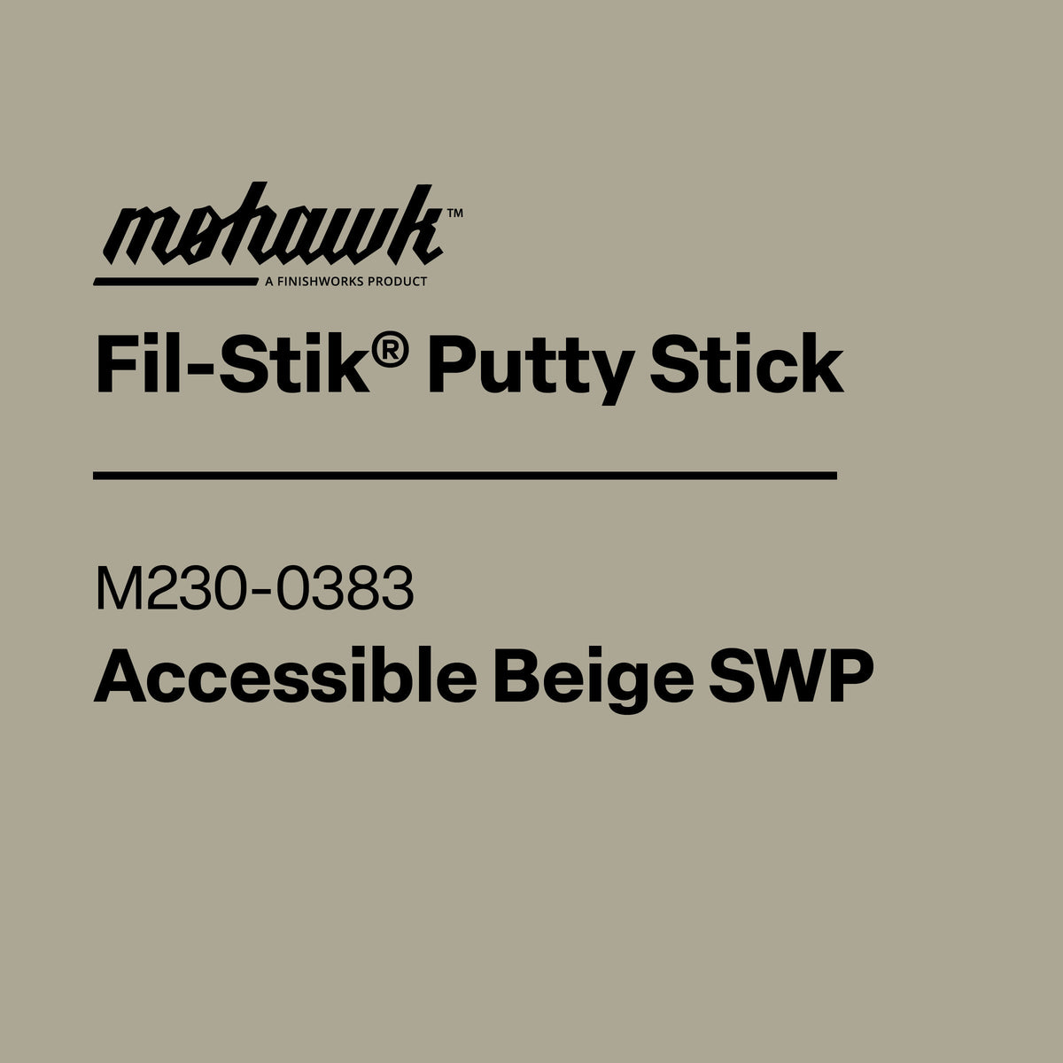 Mohawk M230-0383 Accessible Beige furniture scratch and nick touch-up stick