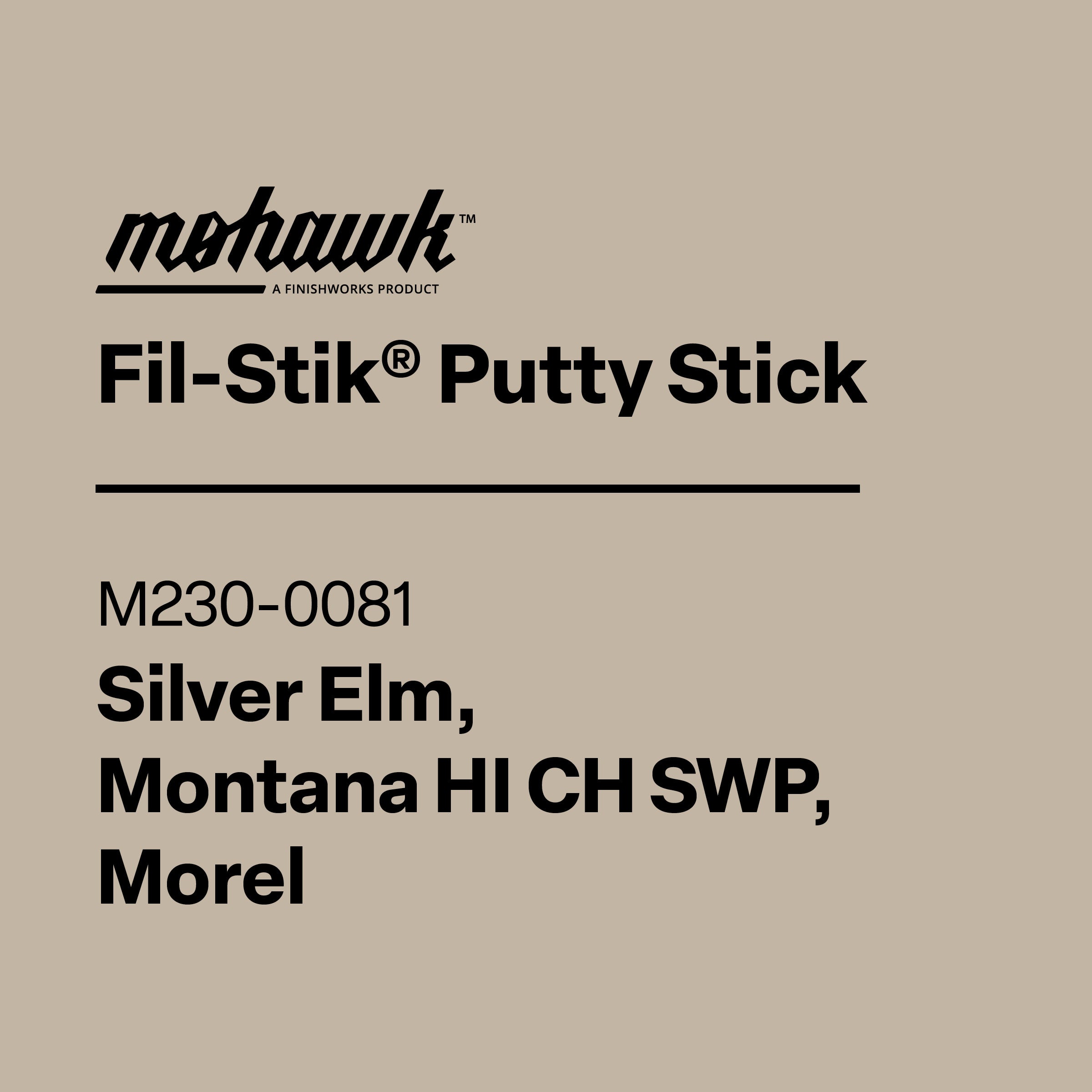 Mohawk Fil-Stik semi-hard wax wood repair touch-up stick M230-0081