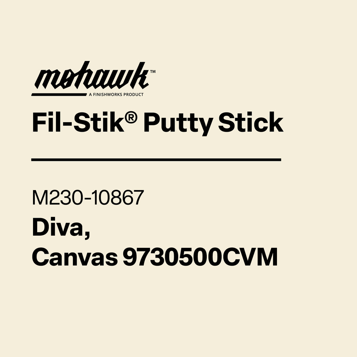 Mohawk M230-10867 Diva Canvas furniture scratch and nick touch-up stick