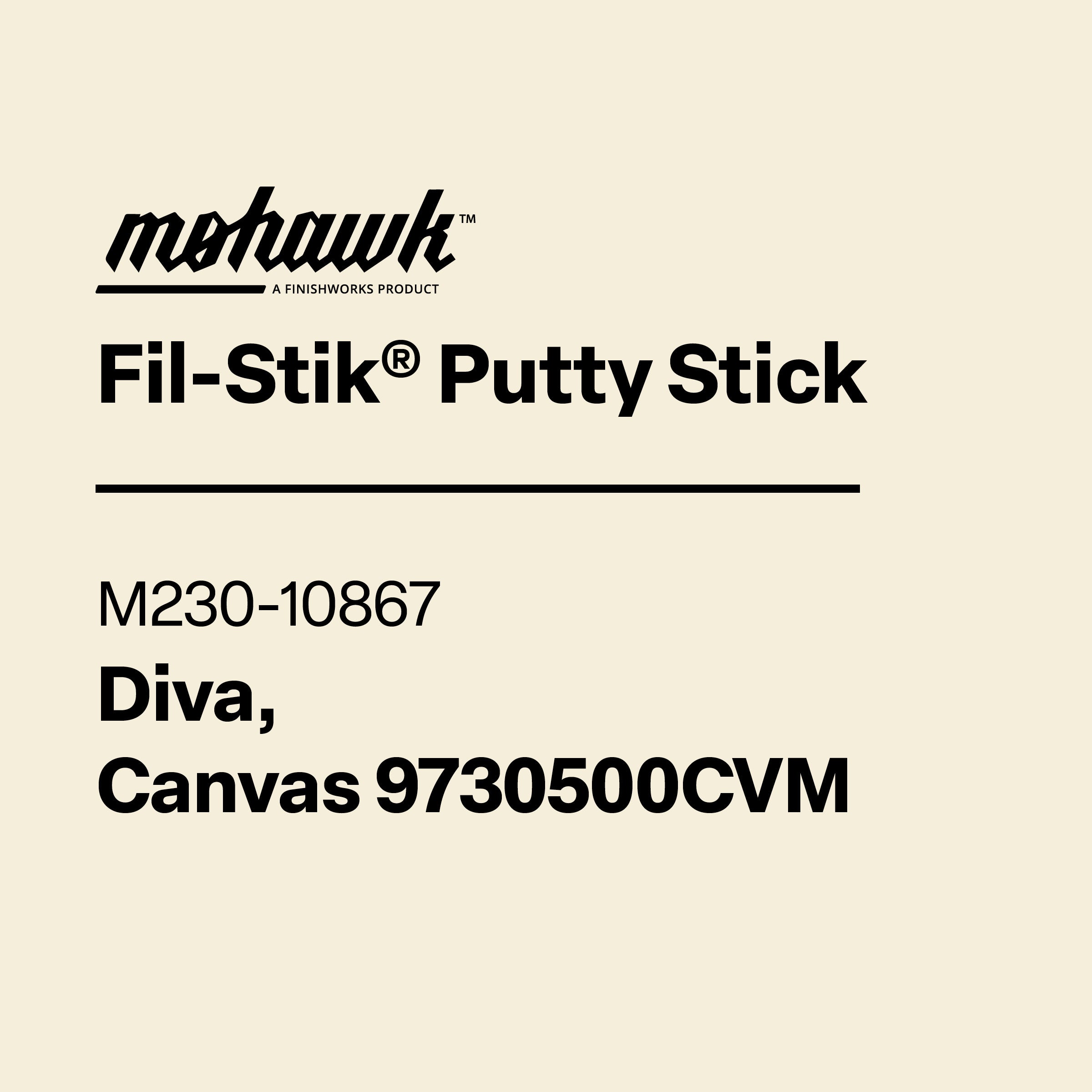 Mohawk M230-10867 Diva Canvas furniture scratch and nick touch-up stick