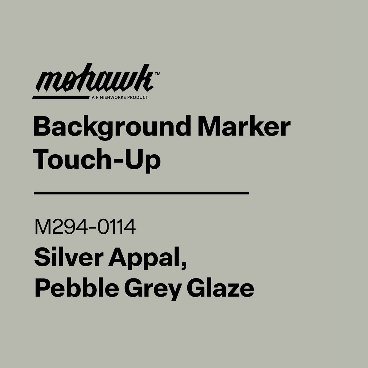 Mohawk M294-0114 Pebble Silver Appal Grey furniture touch-up marker for scratches