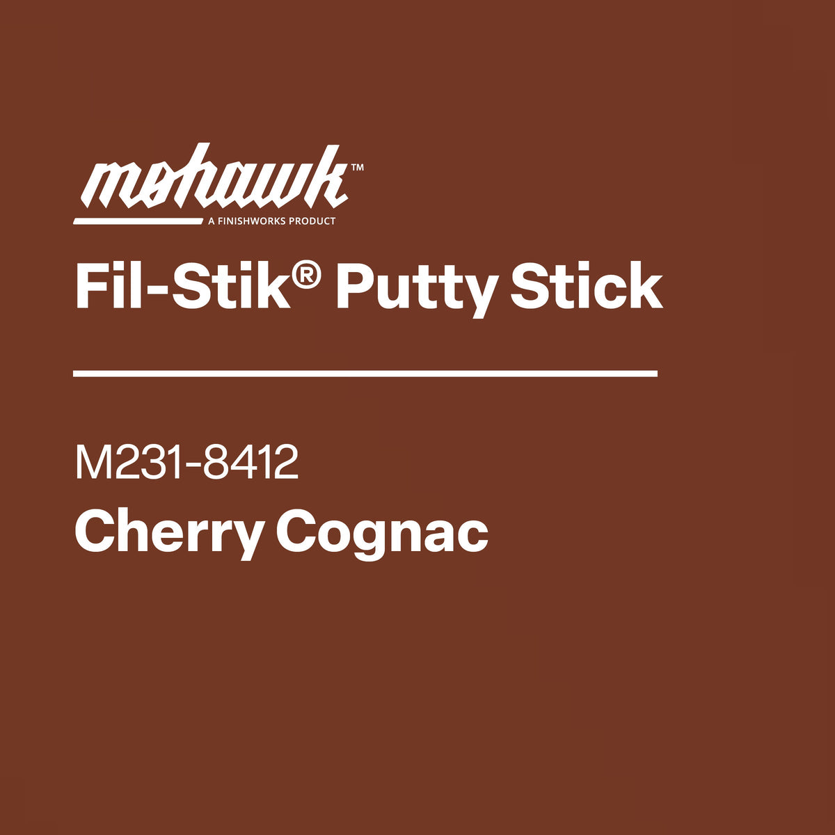 Mohawk M231-8412 Cherry Cognac furniture scratch and nick touch-up stick