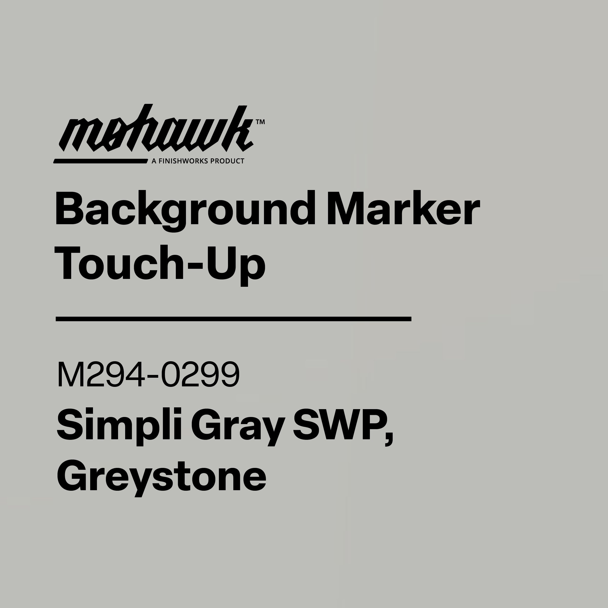 Mohawk Background Marker Touch-Up label on a gray background