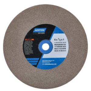 Norton Gemini 6 x 1/2 x 1 in Gemini Bench Straight Wheel 01 57A 100 K VBE 66252836133 1 EA