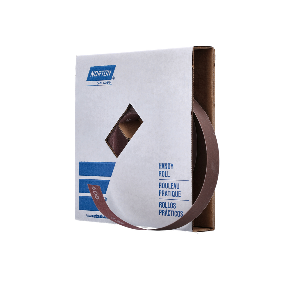 Norton Metalite 1 in x 50 Yd. Metalite Cloth Handy Roll P600 Grit Aluminum Oxide 66261126266 1 EA
