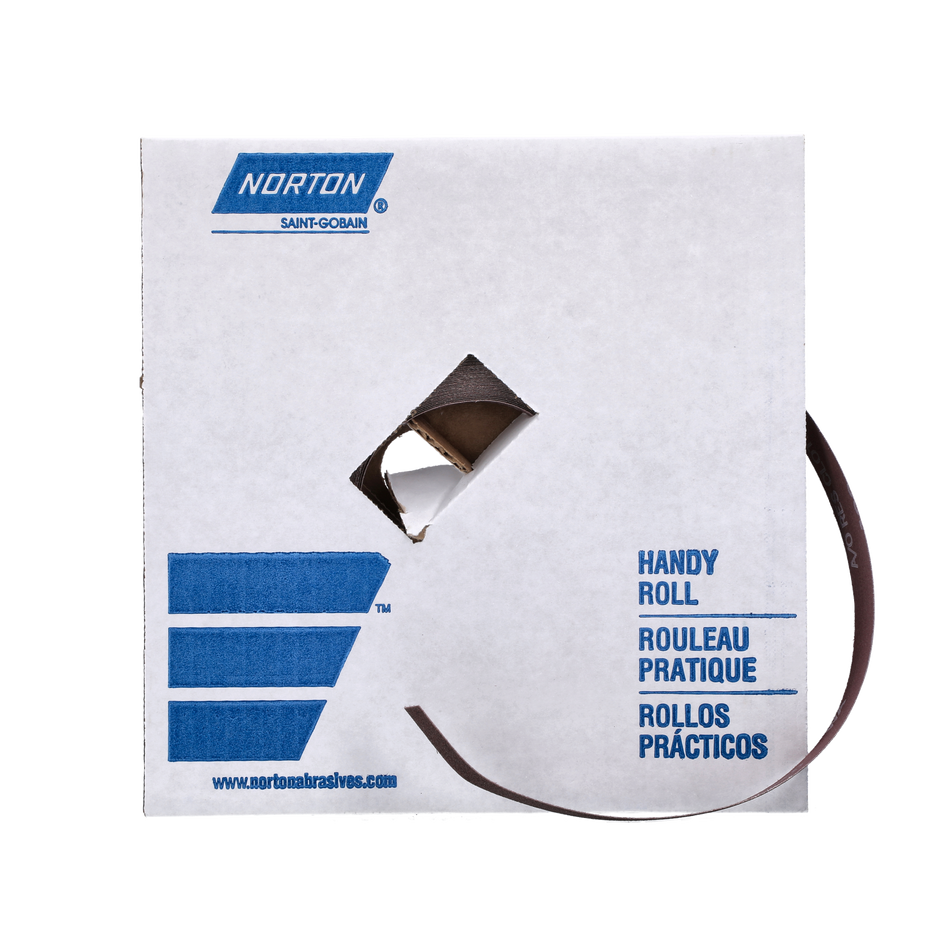 Norton Metalite 1 in x 50 Yd. Metalite Cloth Handy Roll P120 Grit Aluminum Oxide 66261126274 1 EA