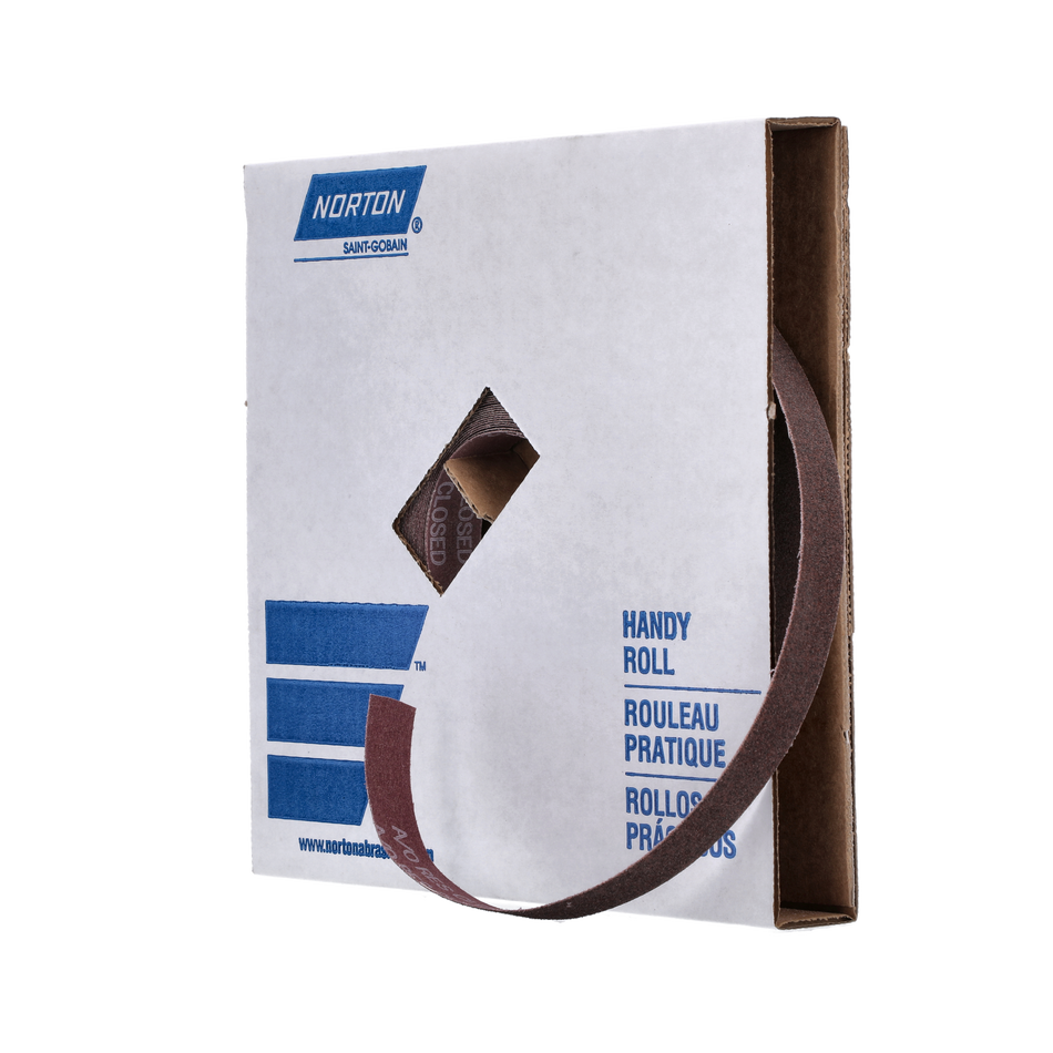 Norton Metalite 1 in x 50 Yd. Metalite Cloth Handy Roll P80 Grit Aluminum Oxide 66261126276 1 EA