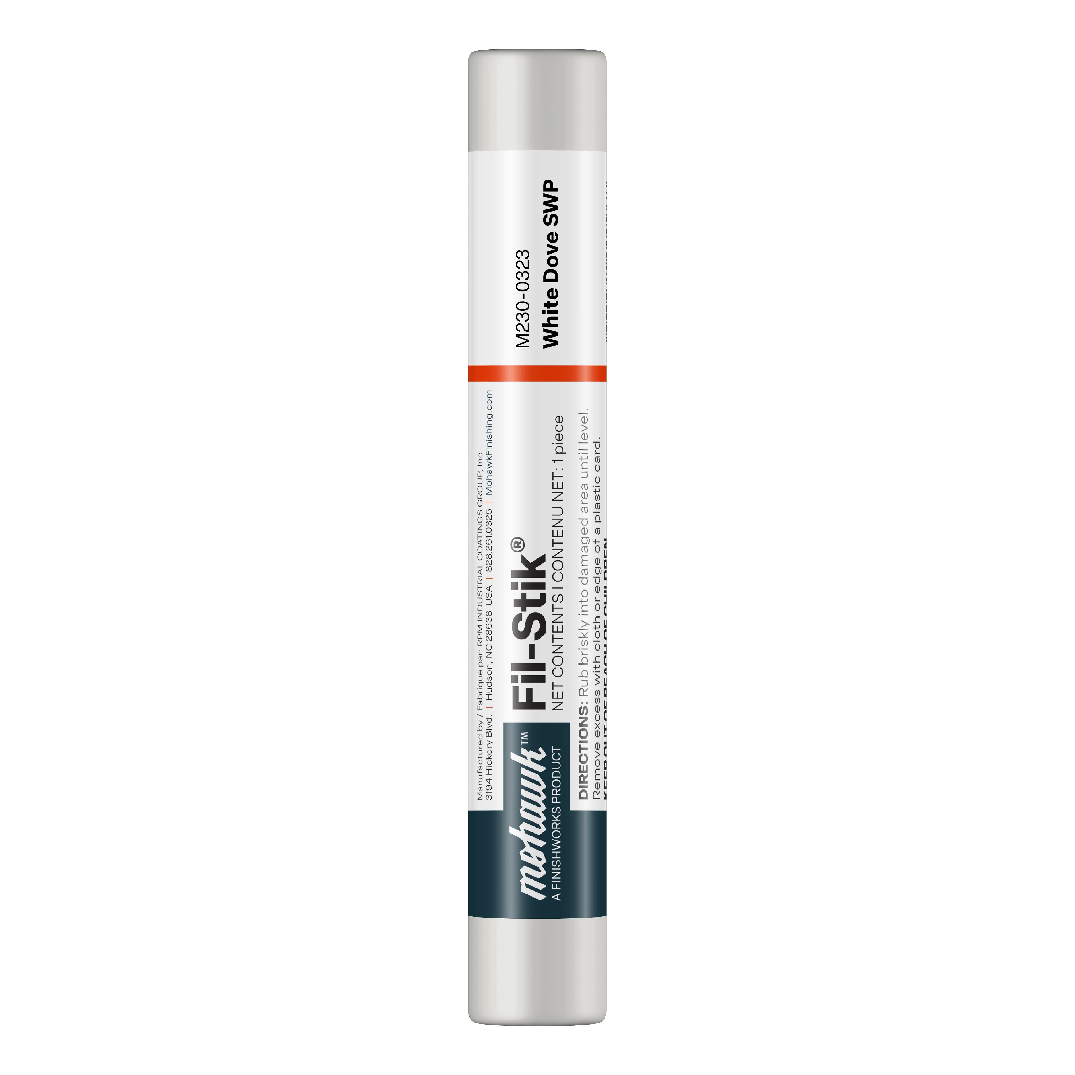 Mohawk White Dove SWP Fil-Stik wax putty stick for wood scratch repair