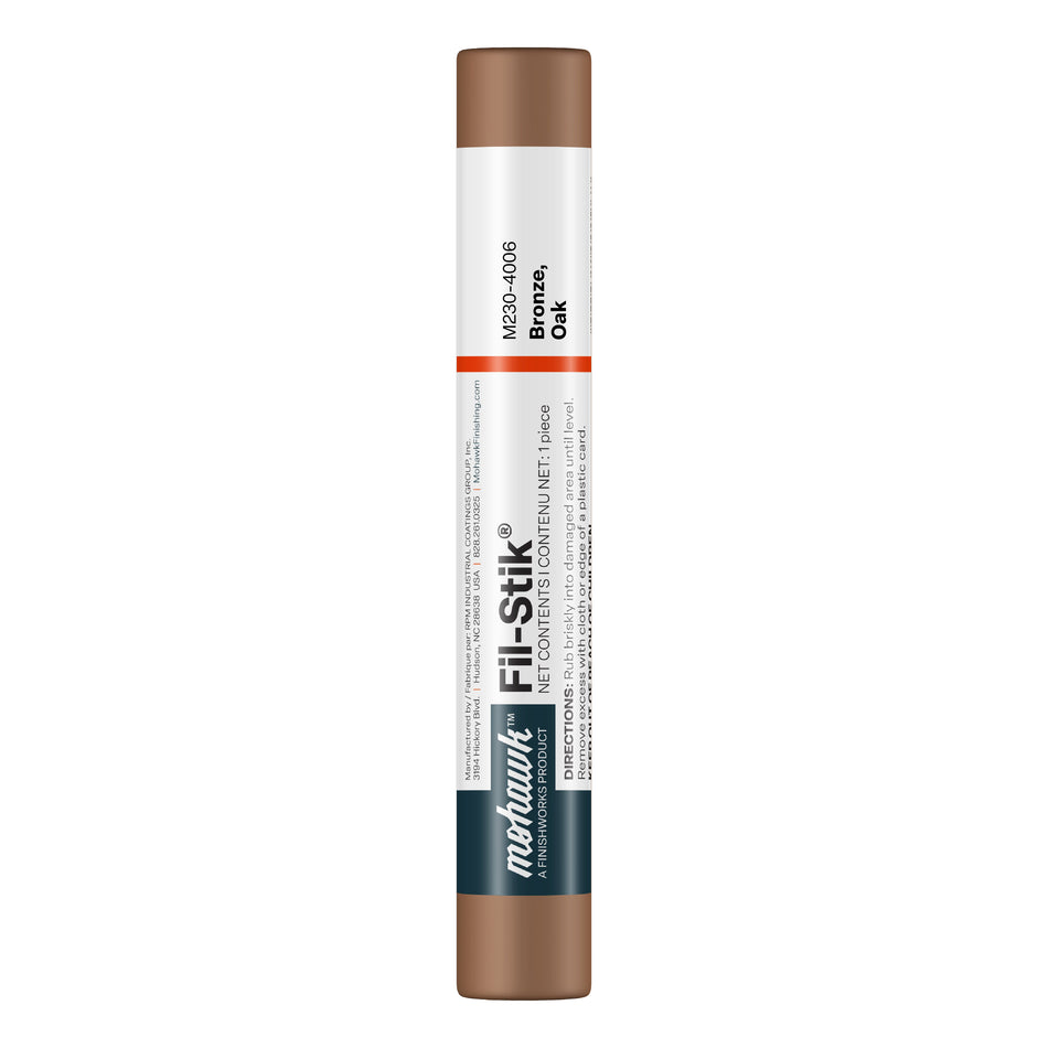 Mohawk Bronze Oak Fil-Stik wax putty stick for wood repair

