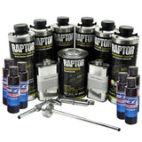 U-Pol Raptor Black Metallic  Bedliner Kit with Spray Gun