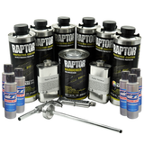 U-Pol Raptor Bright Silver Bedliner Kit with Spray Gun
