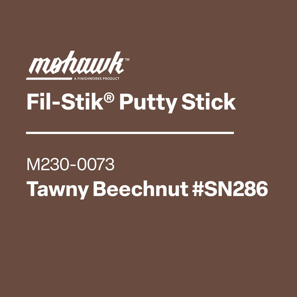 Mohawk Fil-Stik Putty Stick label on a black background