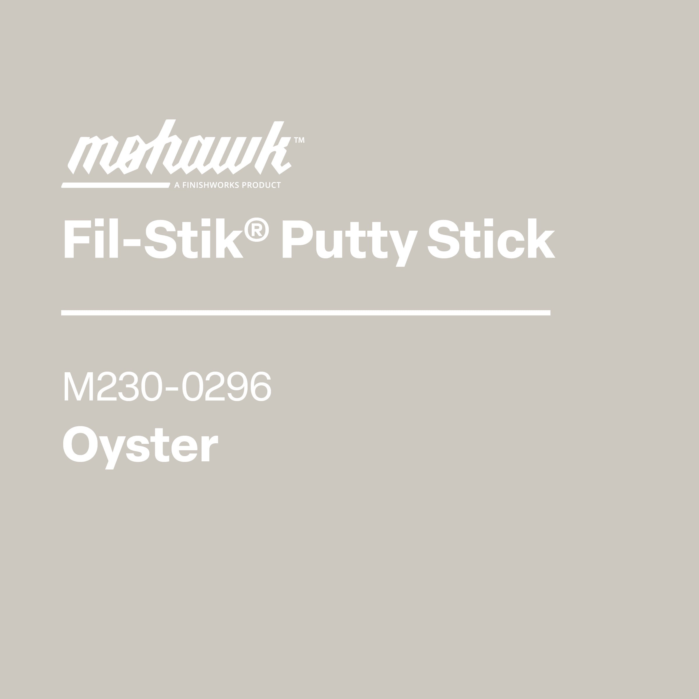 Mohawk M230-0296 Oyster furniture scratch and nick touch-up stick