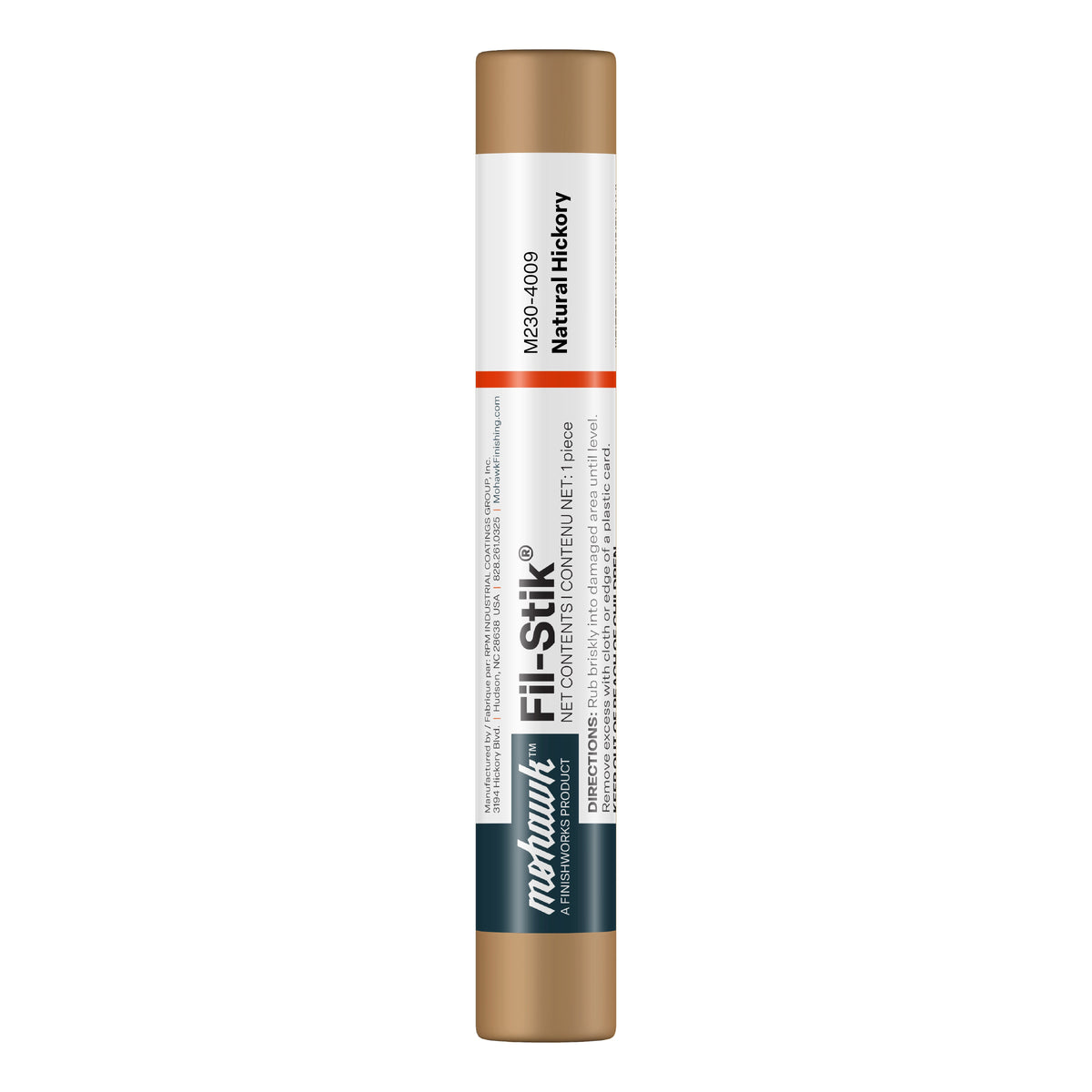 Mohawk Natural Hickory Fil-Stik wax putty stick for wood repair