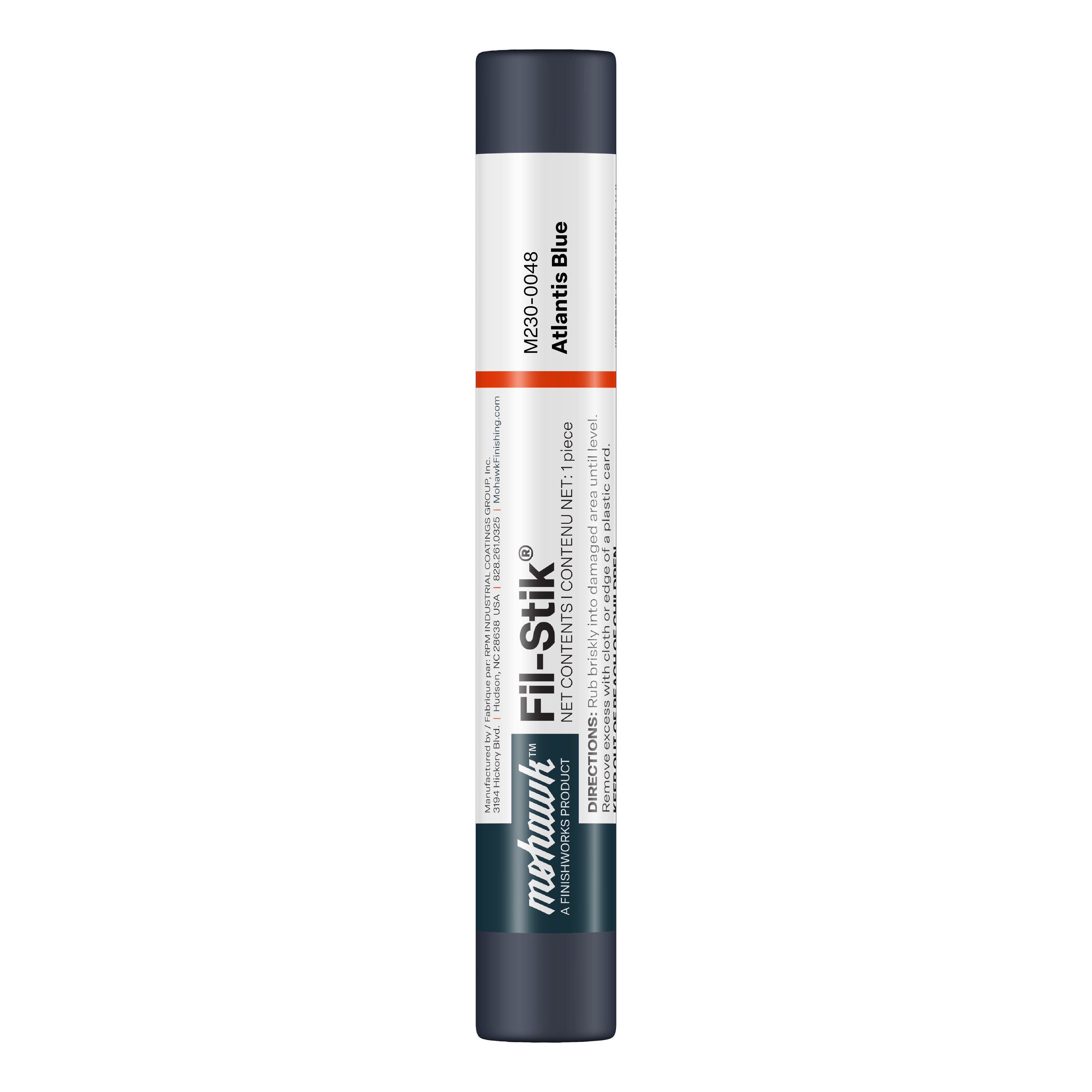 Mohawk Atlantis Blue Fil-Stik wax putty stick for wood repair

