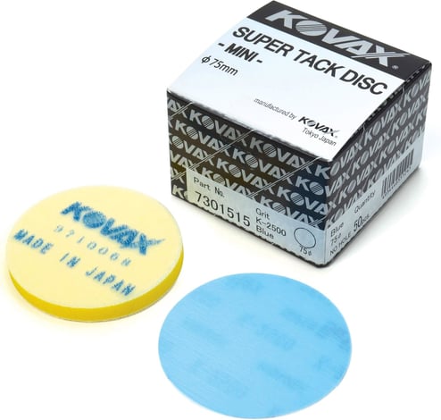 Eagle Abrasives 3 inch DRY Buflex blue K2500 sanding discs automotive finishing