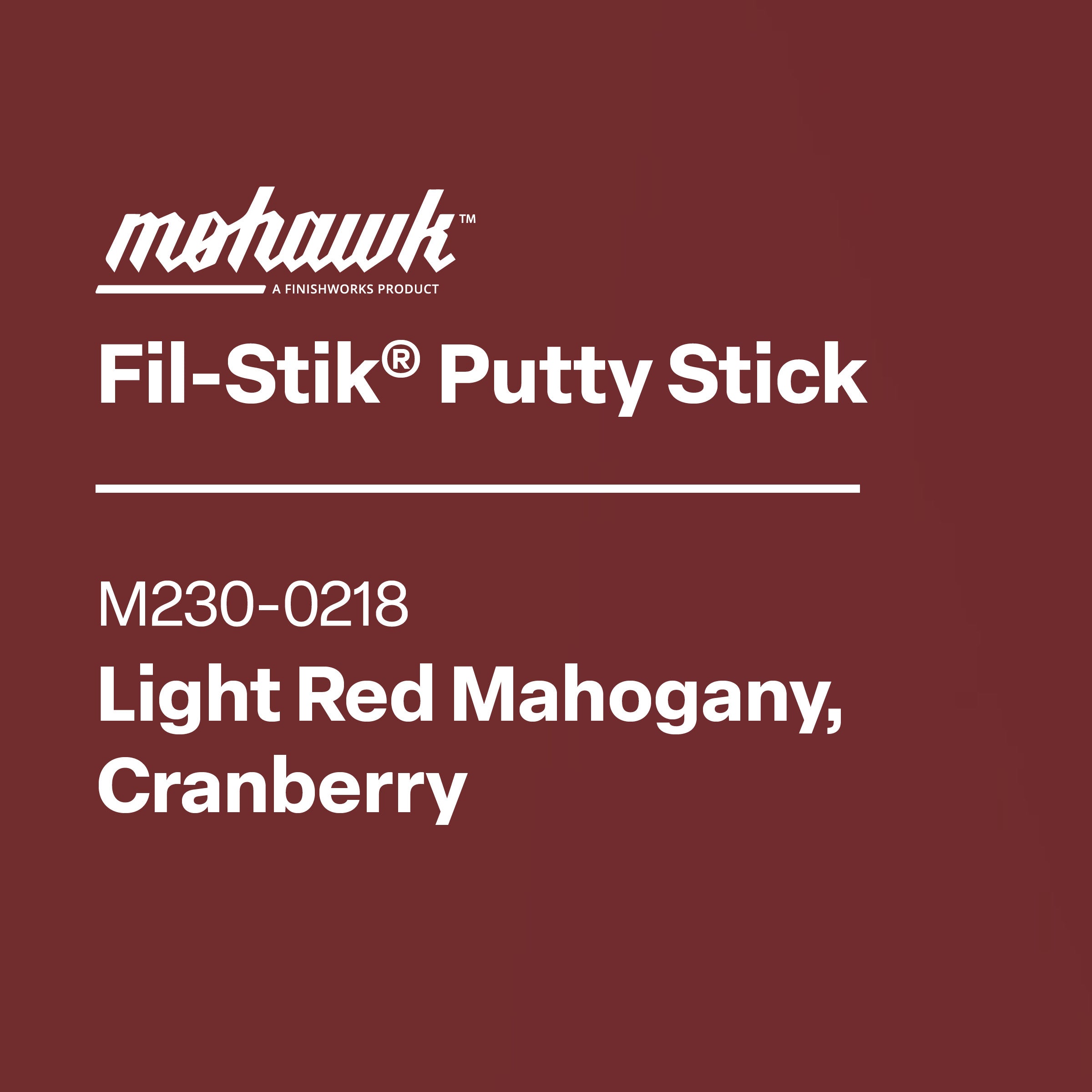 Mohawk M230-0218 Light Red Mahogany furniture scratch touch-up stick