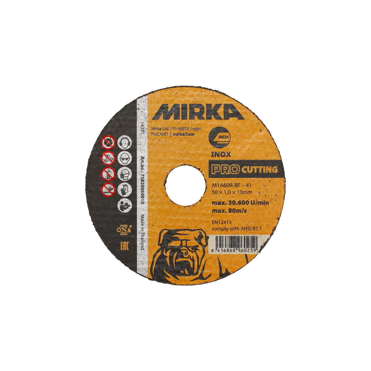 Mirka PRO Cutting 2 in x.06 in x.4 in M1A46R-BF Inox,25/Pk