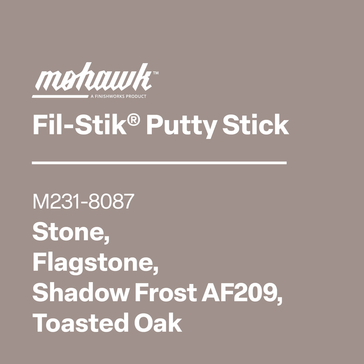 Mohawk M231-8087 Stone furniture scratch and nick touch-up stick