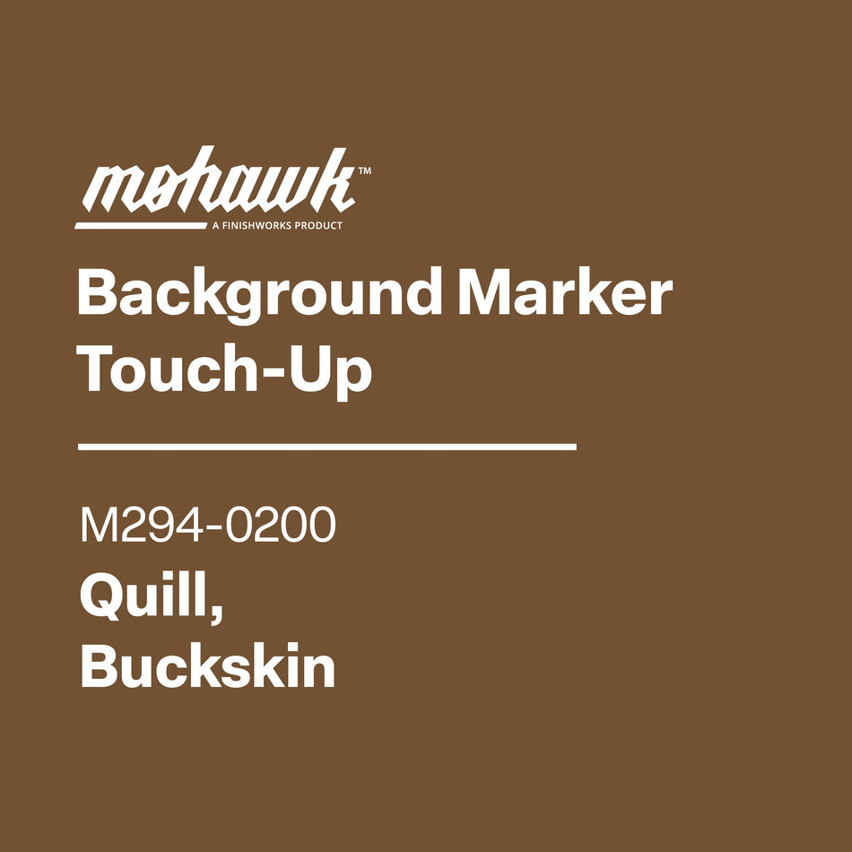 Mohawk Background Marker Touch-Up label on a brown background