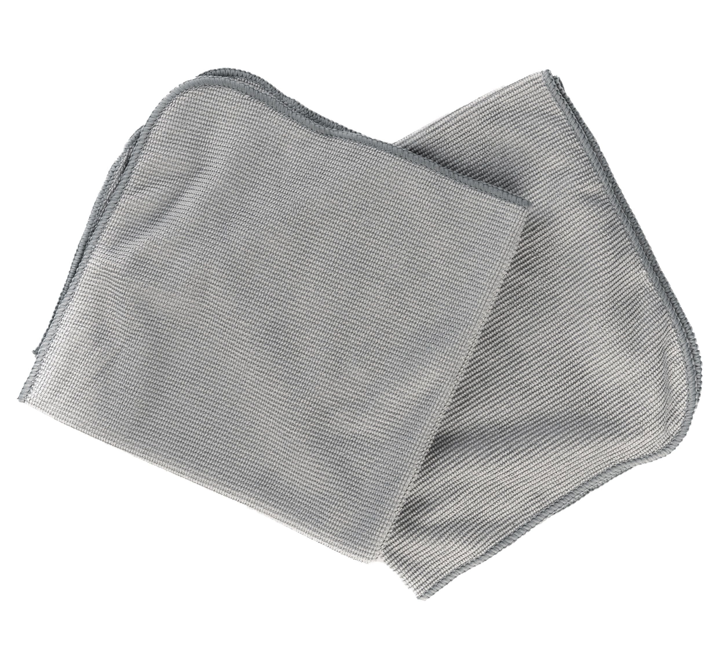 Mirka Microfiber Cloth 15.75 x 15.75 in Grey, 2/Pkg