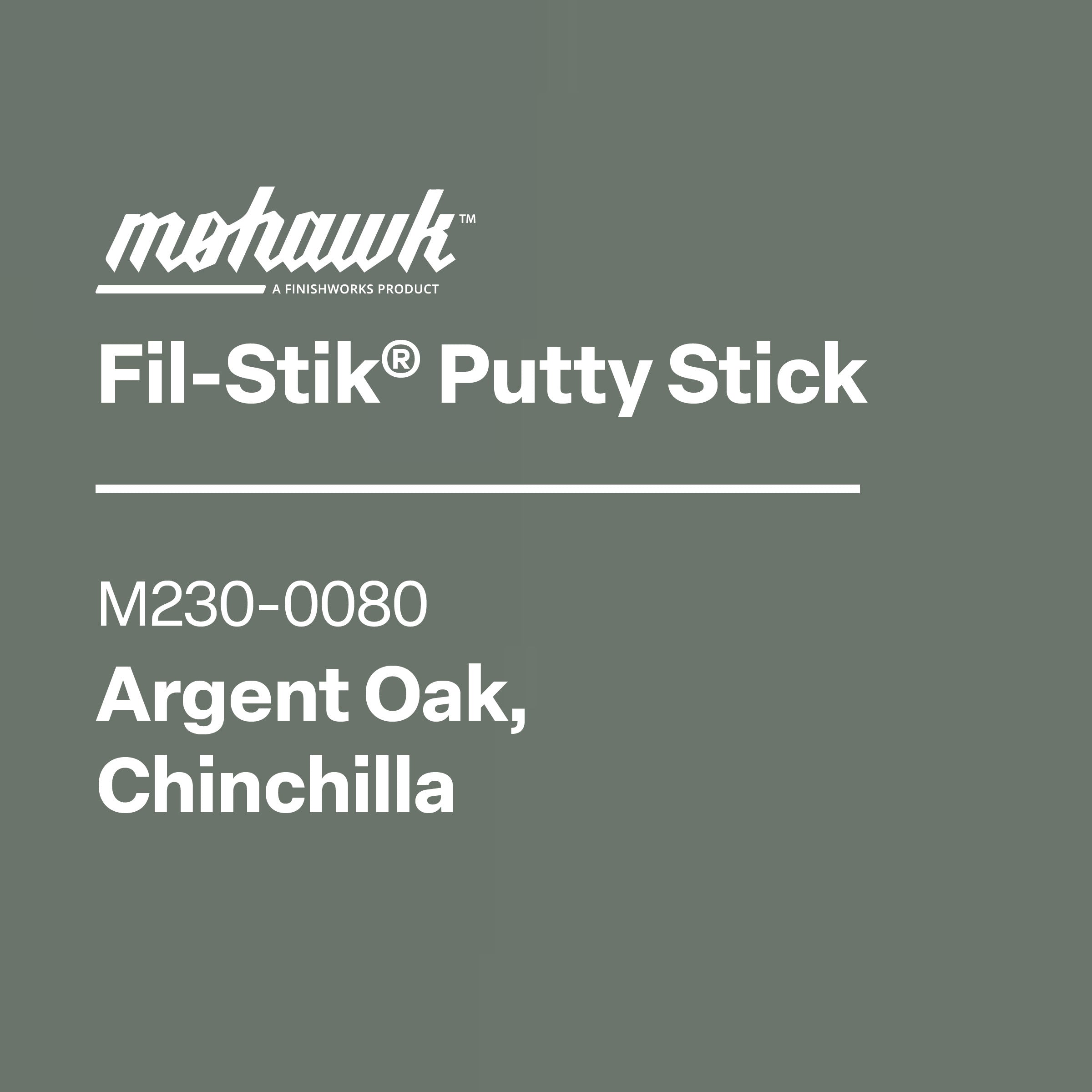 Mohawk M230-0080 Argent Oak furniture scratch and nick touch-up stick