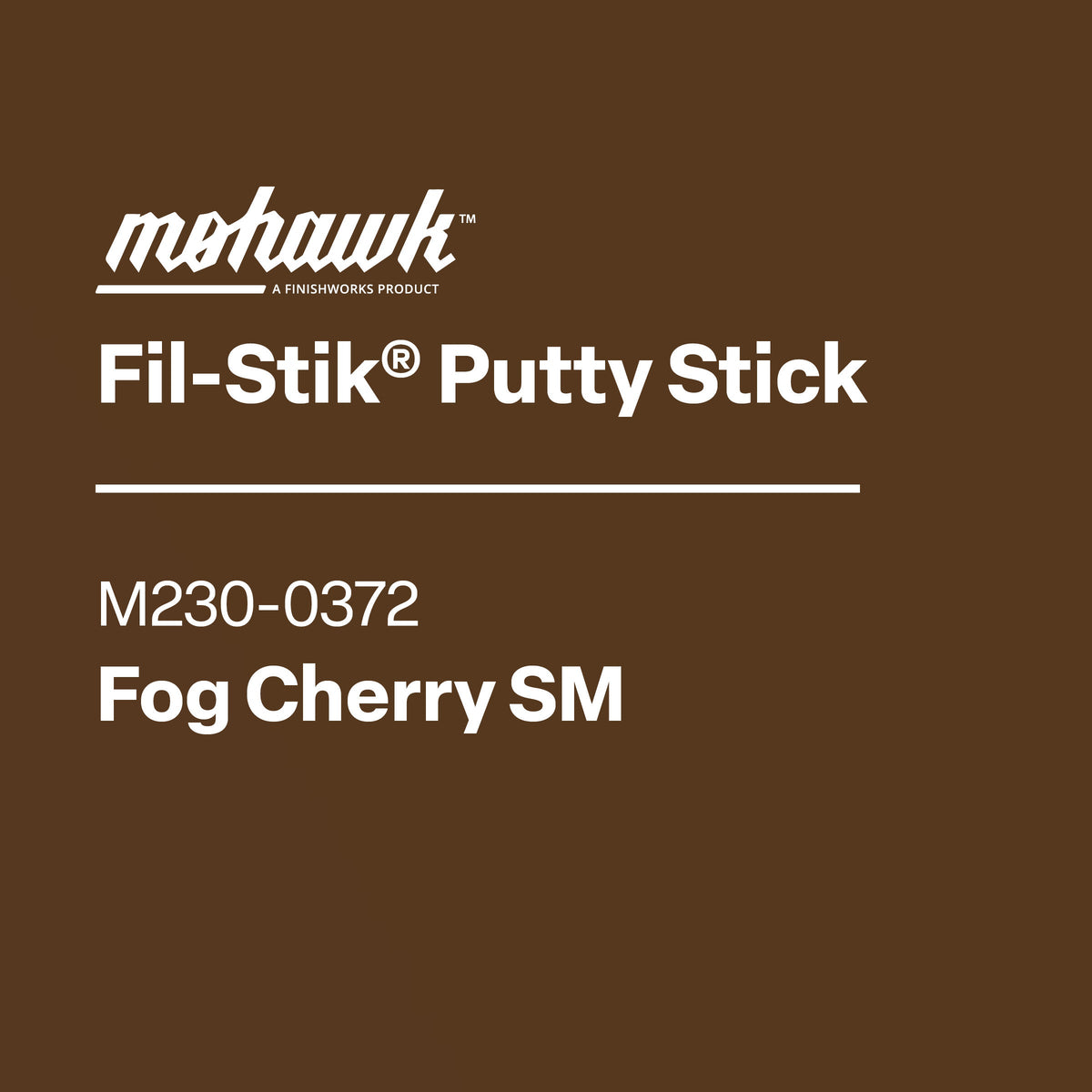 Mohawk M230-0372 Fog Cherry furniture scratch and nick touch-up stick