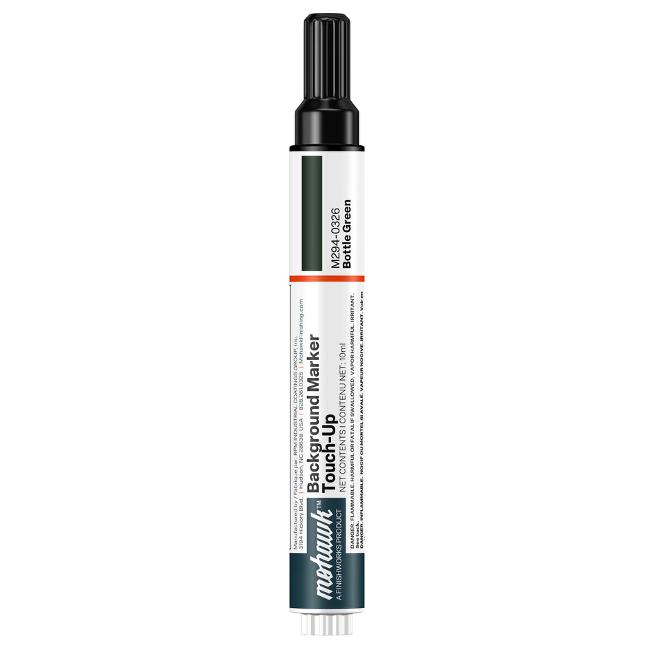 Mohawk Bottle Green background marker touch-up pen for wood finish repair