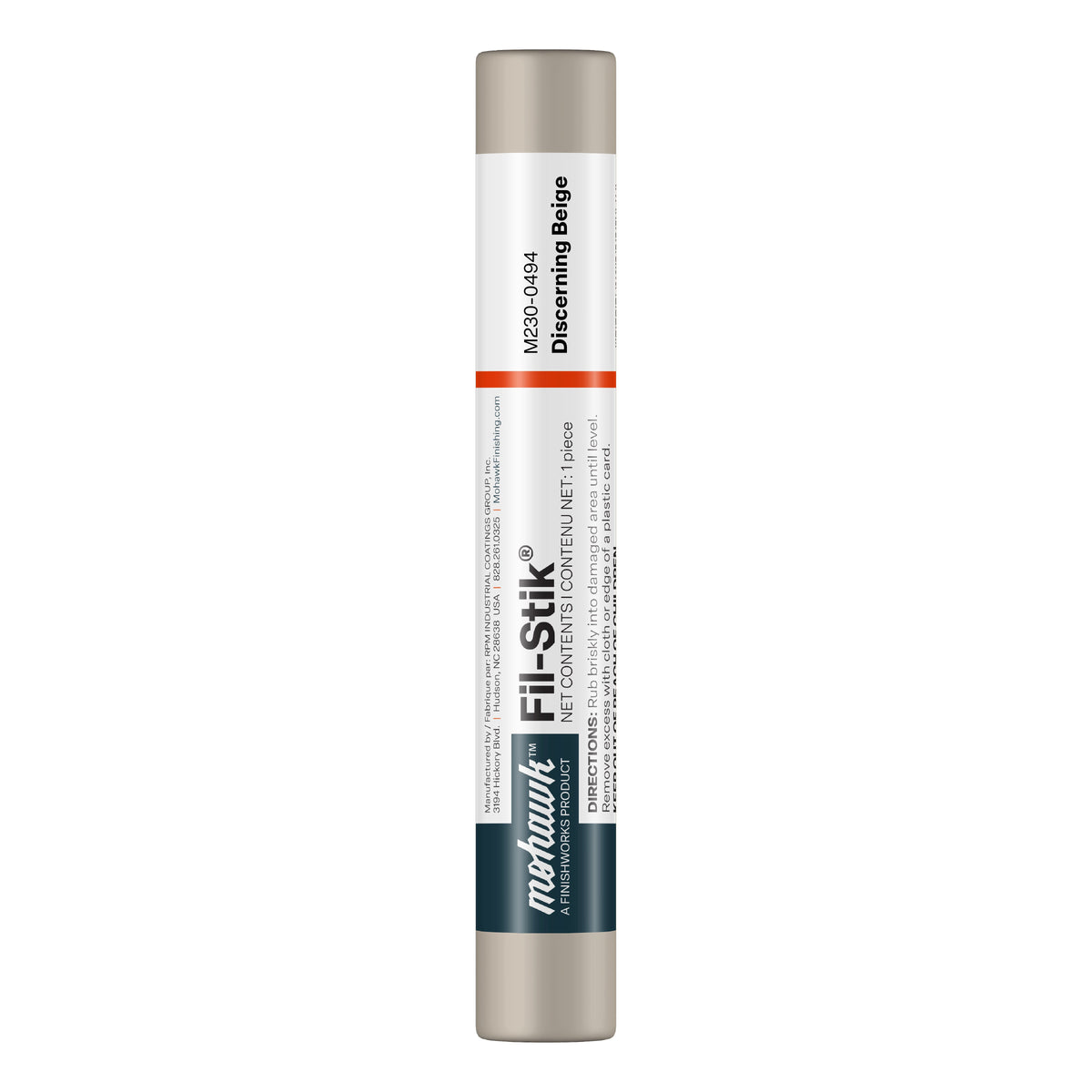 Mohawk Discerning Beige Fil-Stik wax putty stick for wood repair