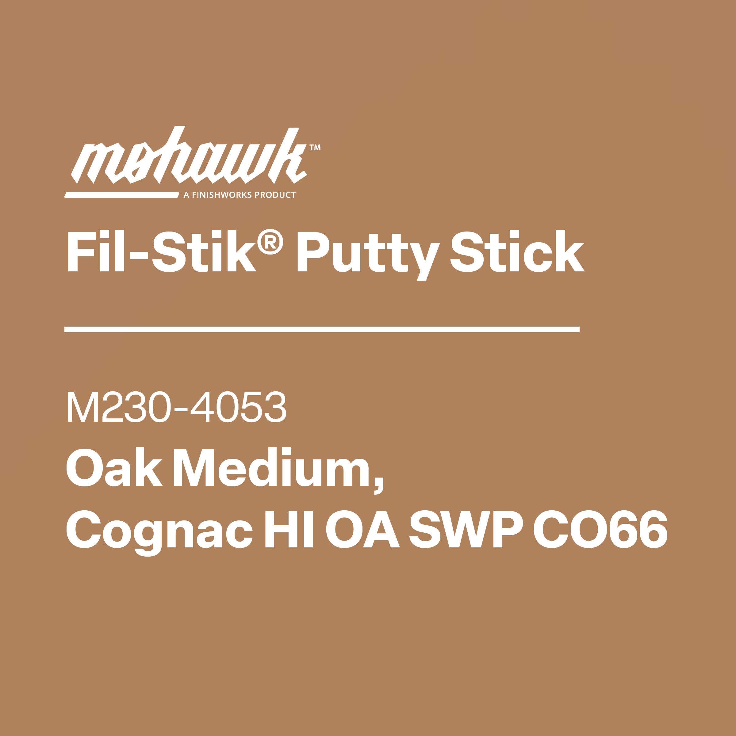 Mohawk Fil-Stik semi-hard wax wood repair stick M230-4053