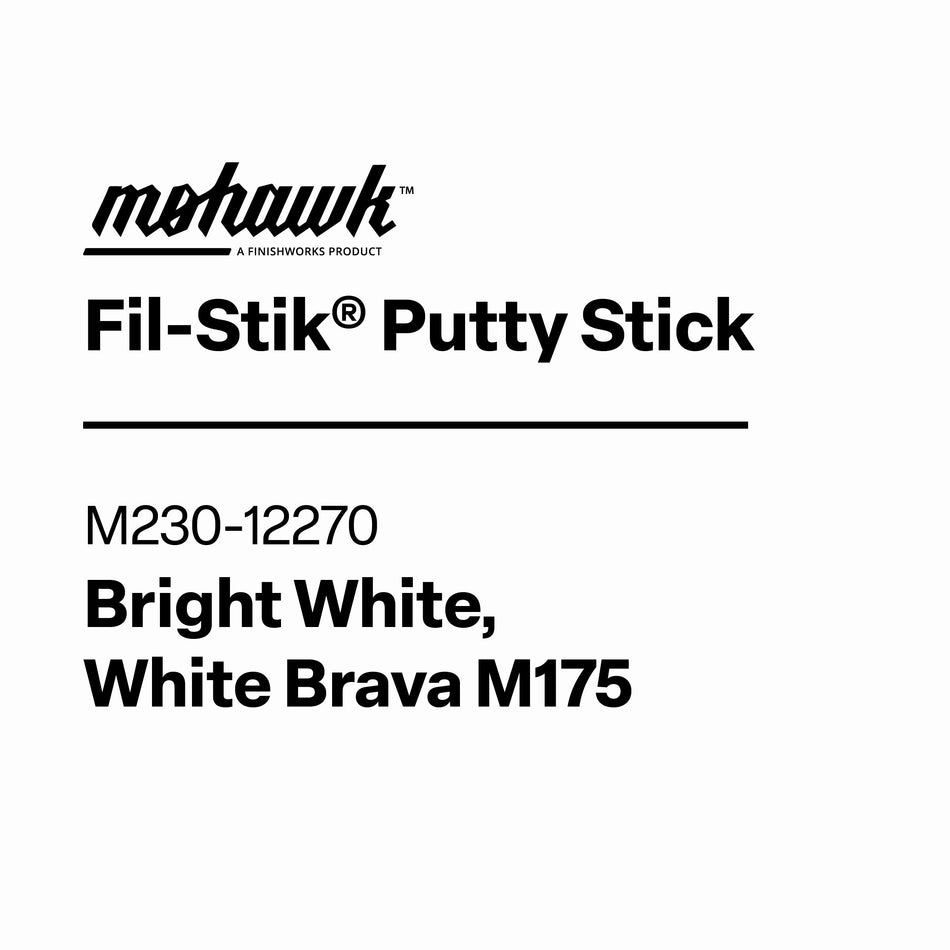 Mohawk M230-12270 Bright White furniture scratch and nick touch-up stick