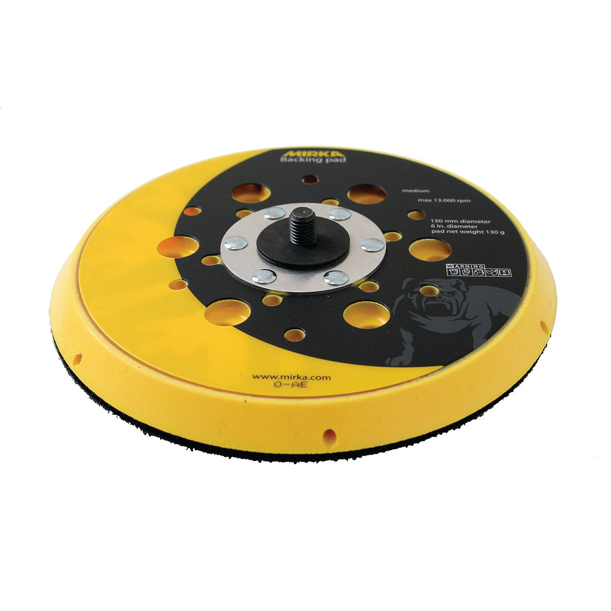 Mirka Backup Pad 6 in Grip 48H 130g HARD + Saver, 1/Pkg