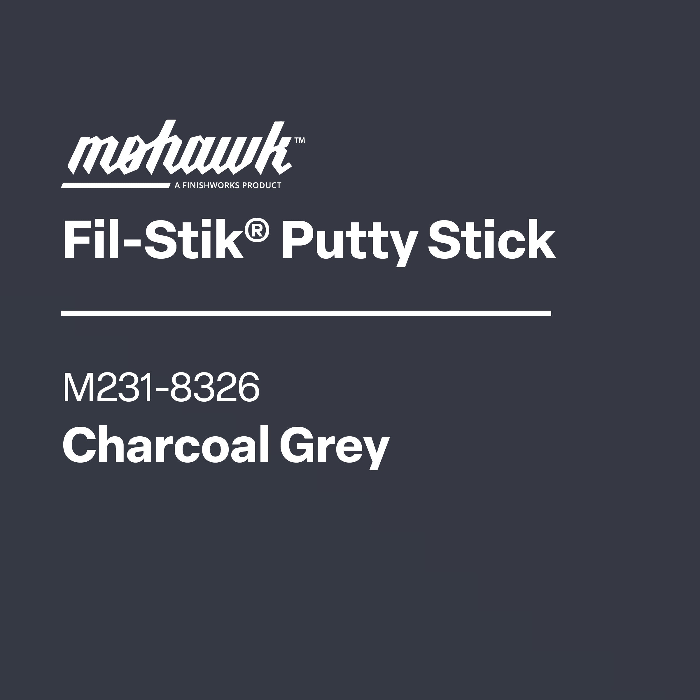 Mohawk M231-8326 Charcoal Grey furniture scratch and nick touch-up stick
