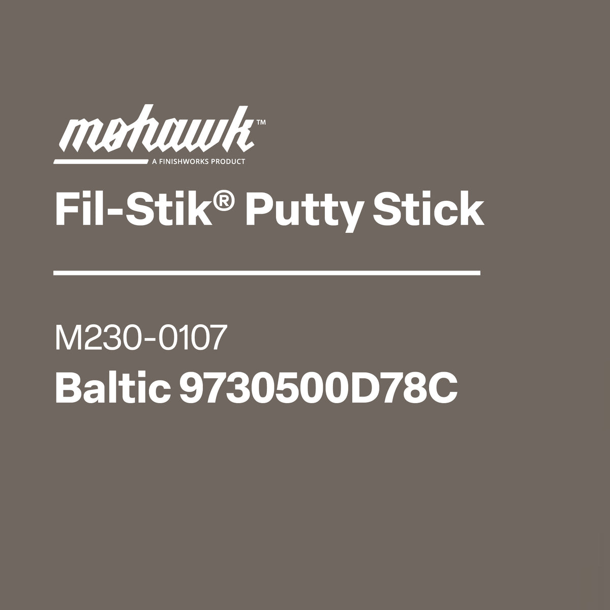 Mohawk M230-0107 Baltic furniture scratch and nick touch-up stick