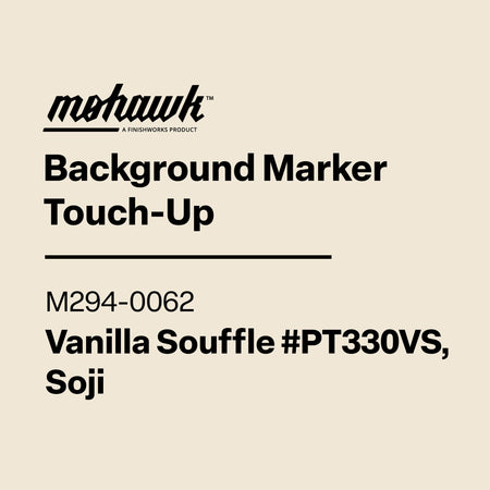 Mohawk Background Marker Touch-Up label on a beige background