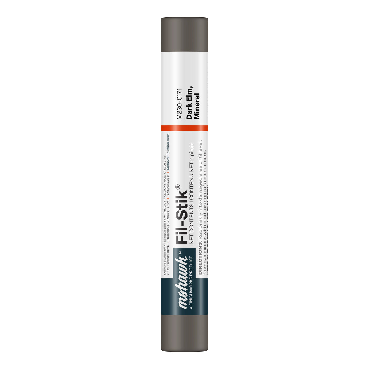 Mohawk Dark Elm Mineral Fil-Stik wax putty stick for wood repair
