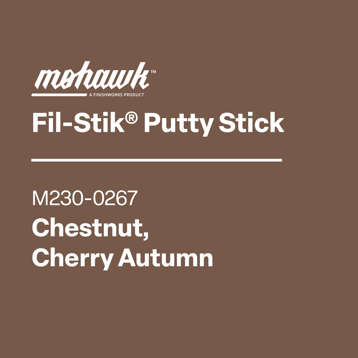 Mohawk M230-0267 Cherry Autumn furniture scratch and nick touch-up stick