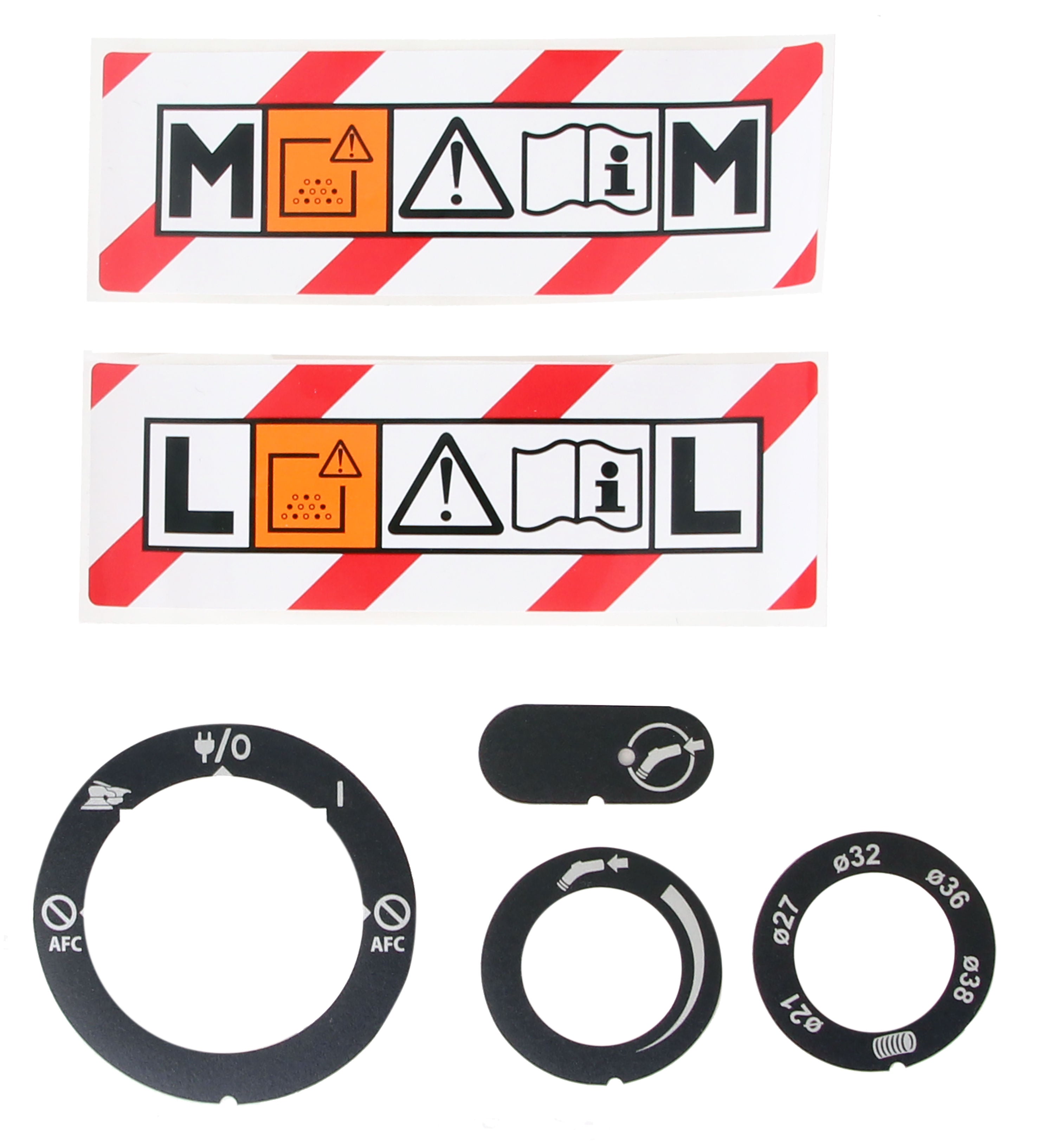 Mirka Label kit AFC Control Panel & Dust Class, DE 12xx