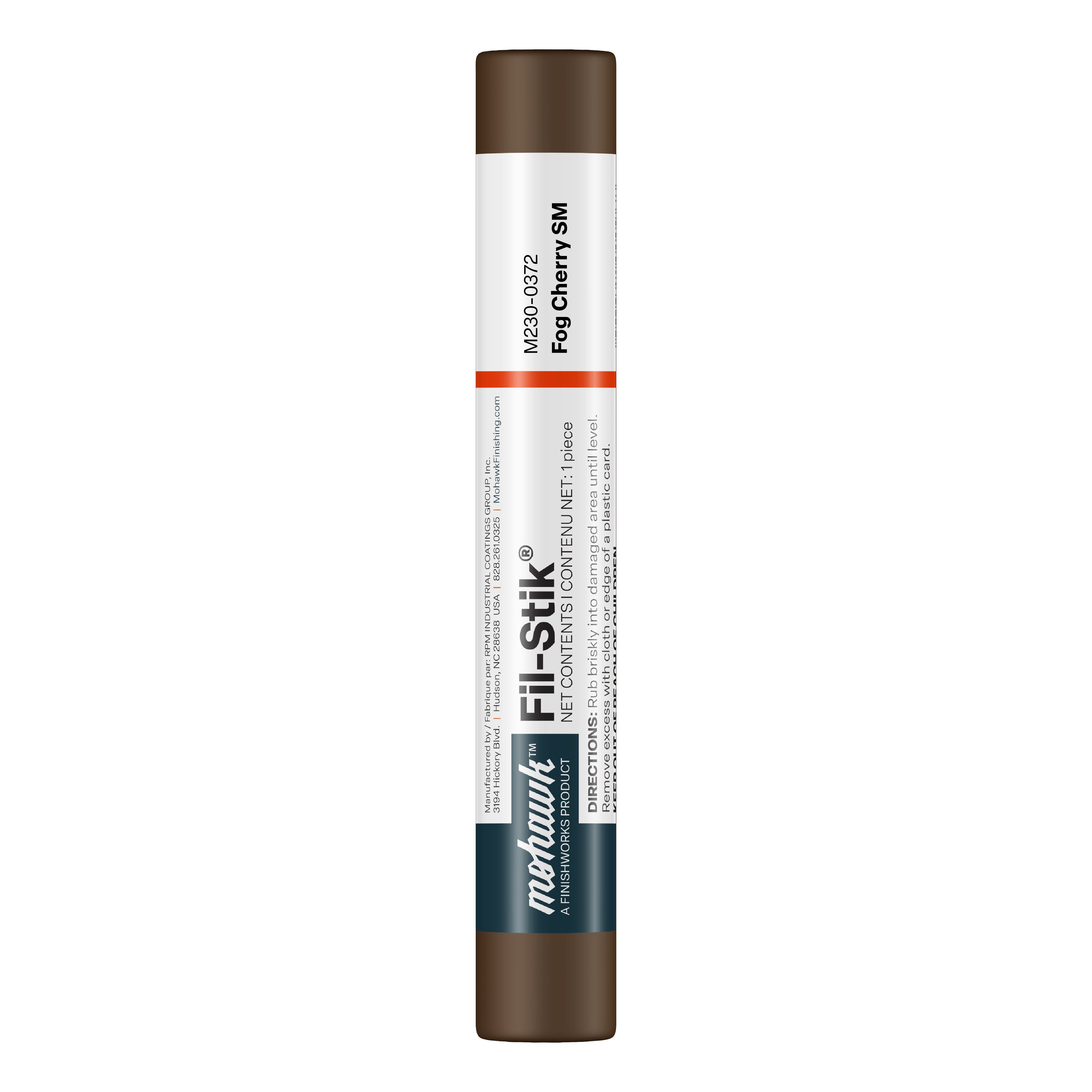 Mohawk Fog Cherry SM Fil-Stik wax putty stick for wood repair