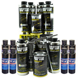 U-Pol Raptor Black Metallic  Bedliner Kit with Spray Gun