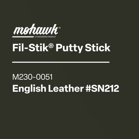 Mohawk Fil-Stik Putty Stick label on a black background