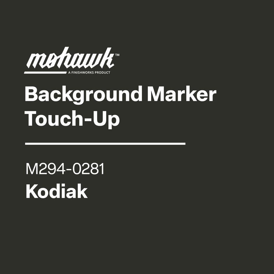 Mohawk Background Marker Touch-Up label on a dark gray background