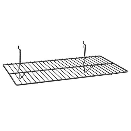 Mirka Wire Shelf, 24x12 in, Black, 1/Box